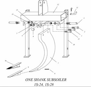 Parts - One Shank Subsoiler