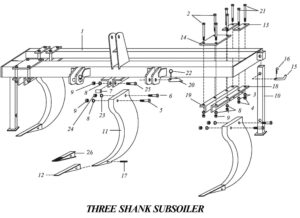 Parts- 3 Shank Subsoiler