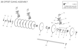 Parts - 38 Offset Series Disc - Gang Assembly