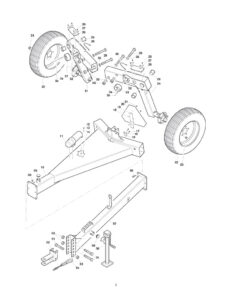 Parts - Frame and Drawbar Assembly AVR8 / AVR10 / AVR12