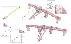 PTO and Hydraulic Lines Schematic