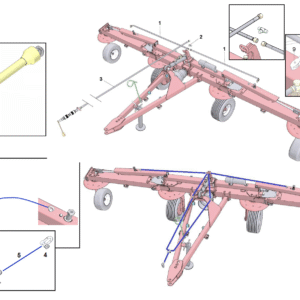 PTO and Hydraulic Lines Schematic