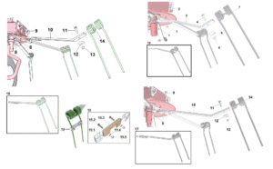 Tedder Arm and Tines Schematic