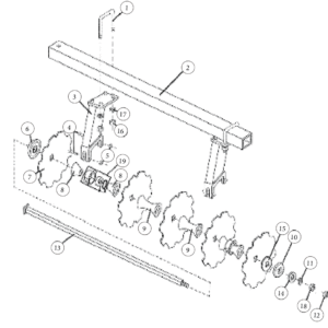 Front Gang Assembly Schematic